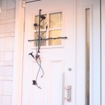 ロートアイアンのドア装飾