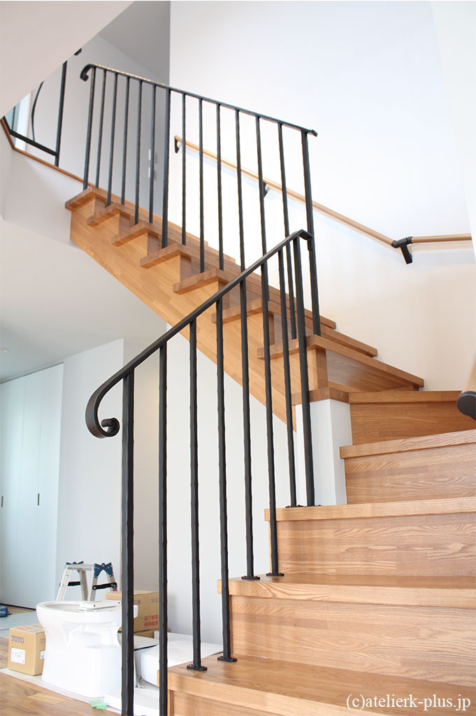 アイアン　インテリア　仕切　階段手摺り Iron Handrail(001)]アイアン手摺 日本製 アイアン手すり アイアン建具