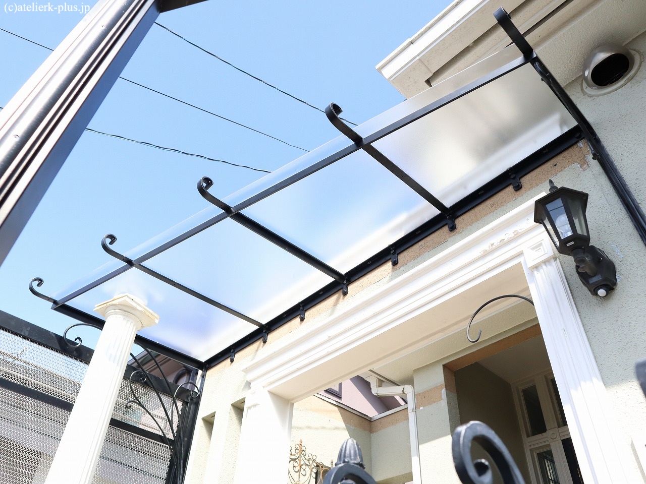 ロートアイアンの庇