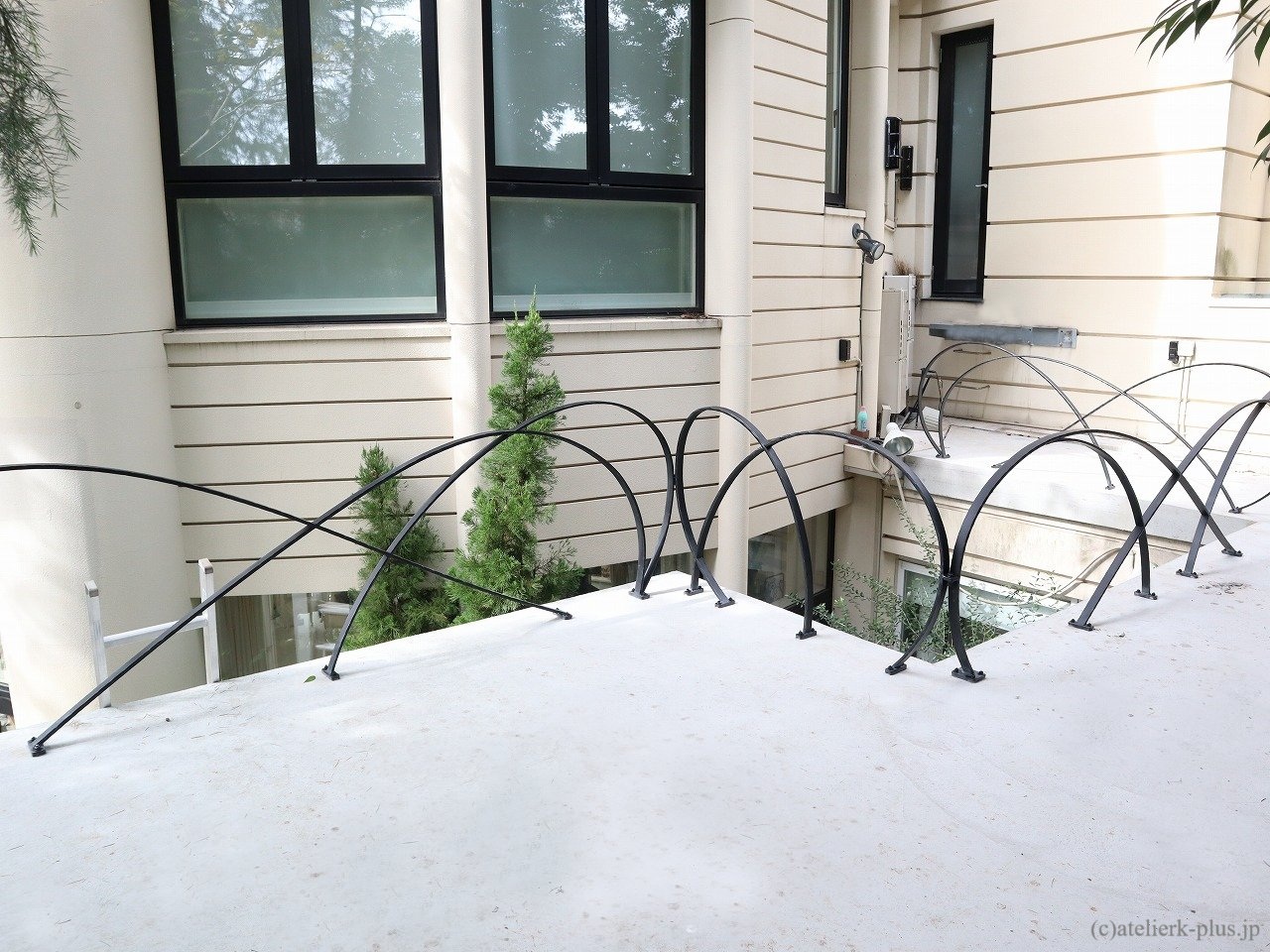 ロートアイアンのフェンス