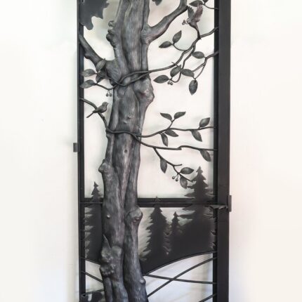 ロートアイアンのマンション扉【森】