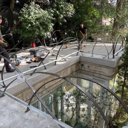 ロートアイアンのフェンス