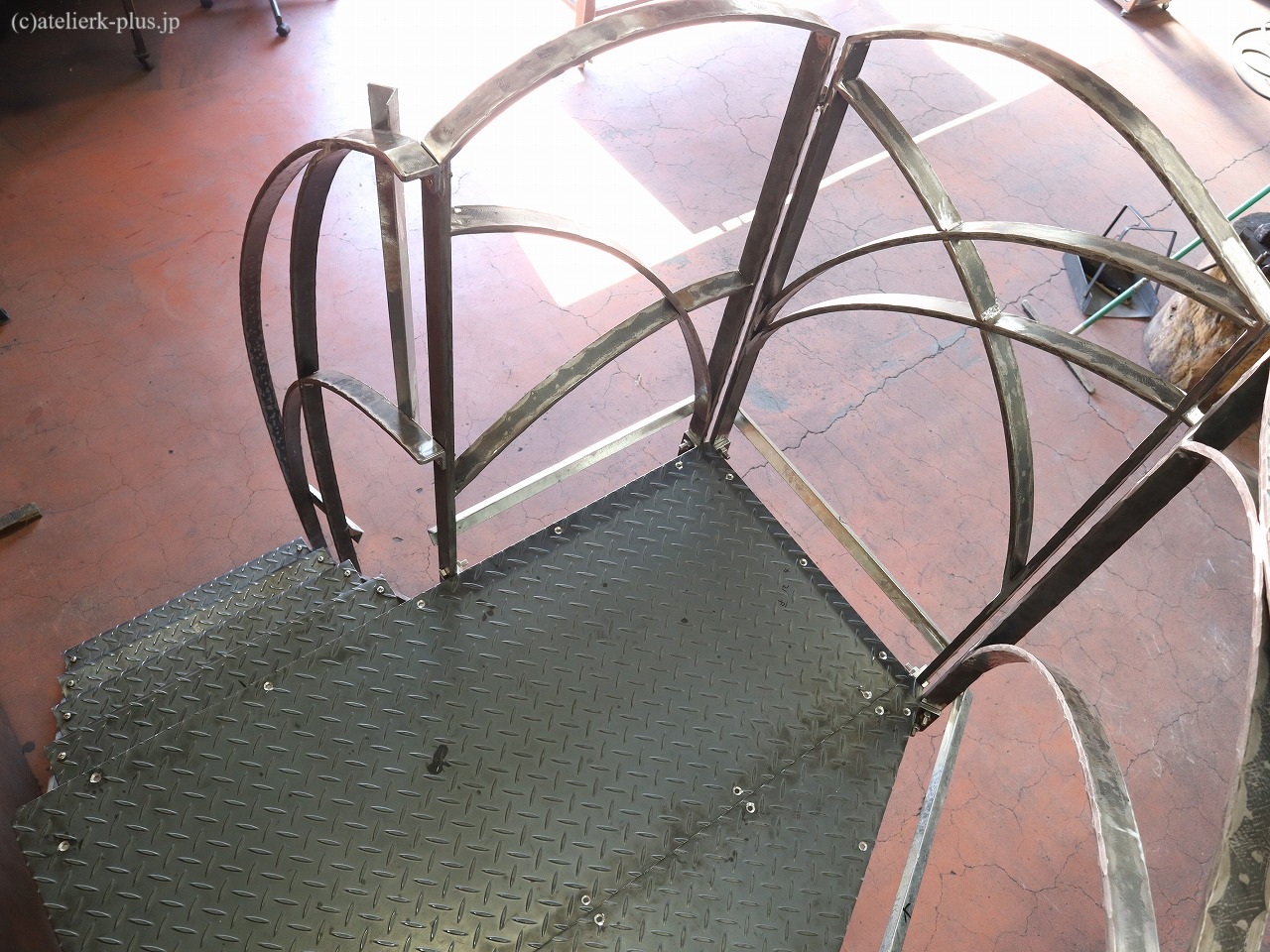 ロートアイアンのステップ