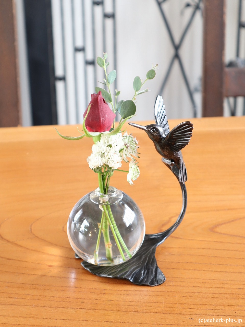 ロートアイアンの【ハチドリ・イチョウ】