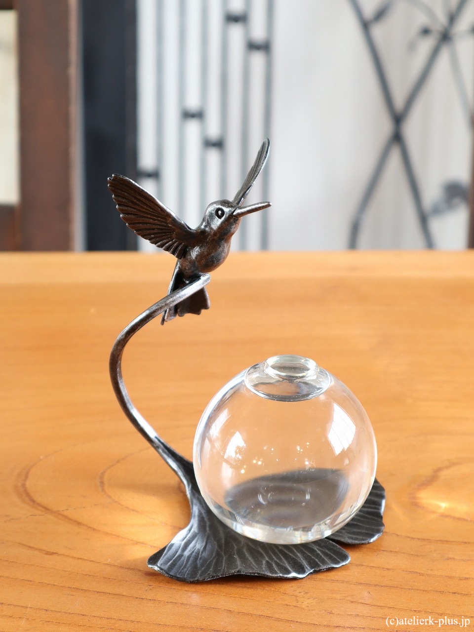 ロートアイアンの【ハチドリ・イチョウ】