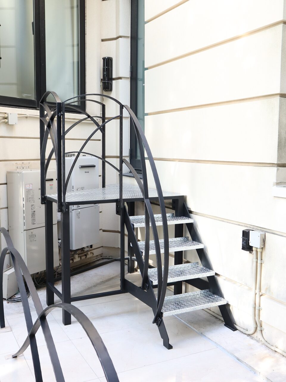 ロートアイアンのステップ