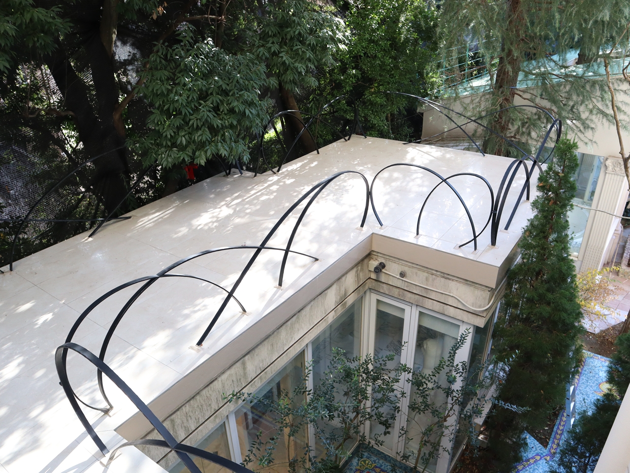 ロートアイアンのフェンス