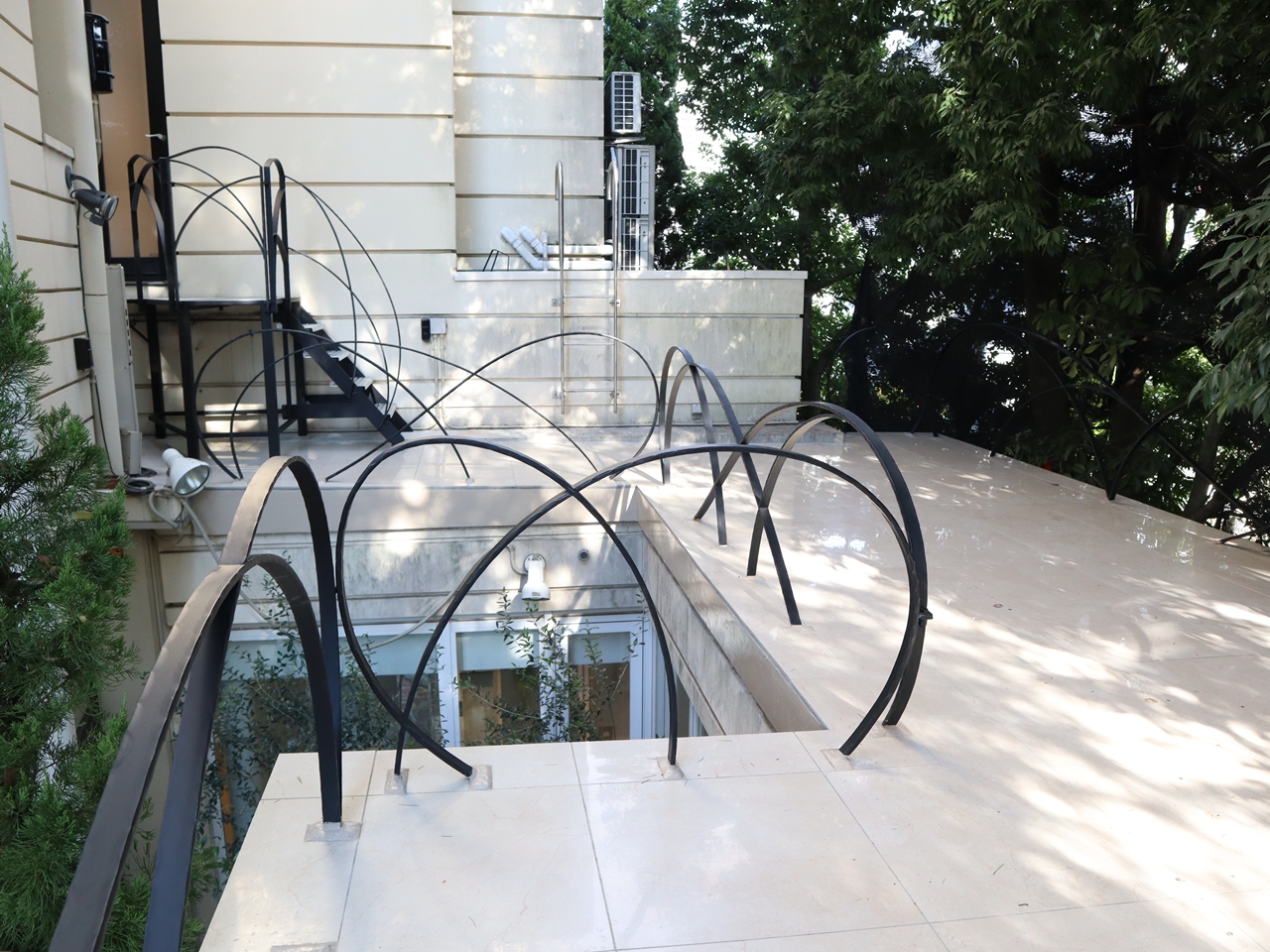 ロートアイアンのフェンス