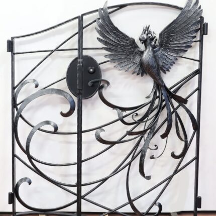 ロートアイアンの門扉【鳳凰】