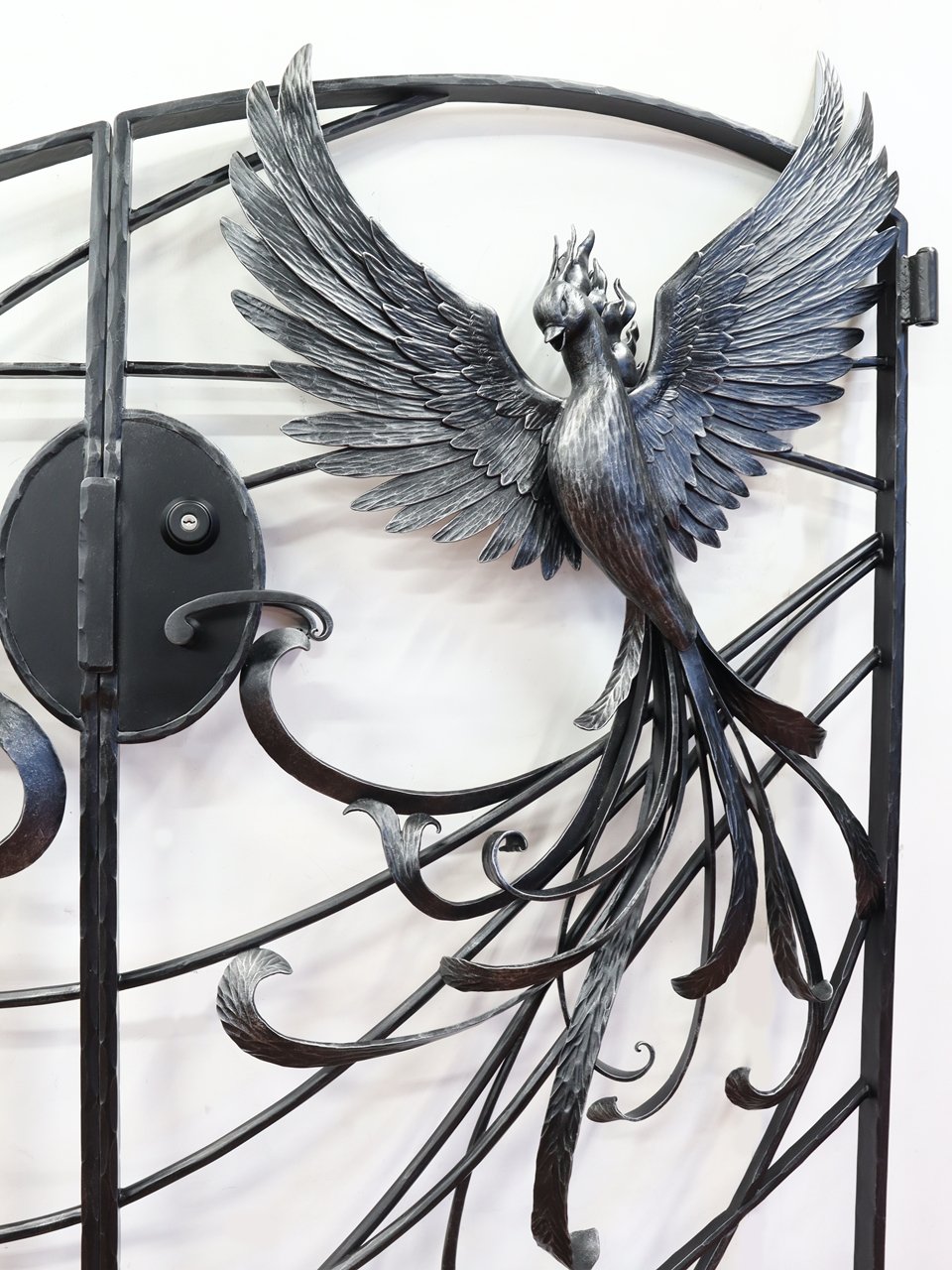 ロートアイアンの門扉【鳳凰】