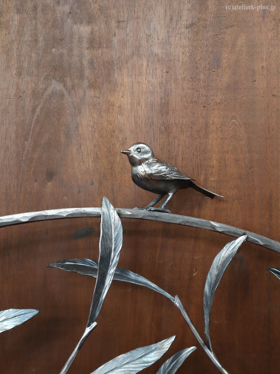 ロートアイアンの門扉【草花・うさぎ・トンボ・小鳥】